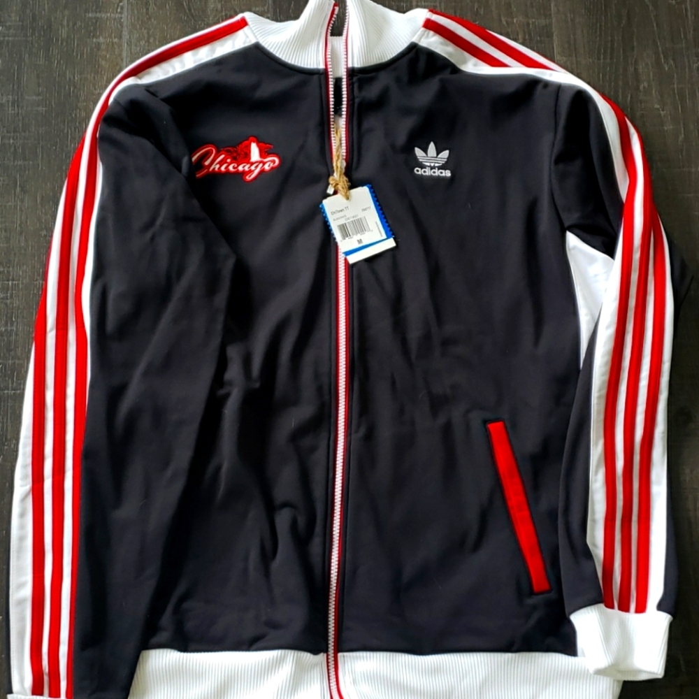 Rare mens Adidas Chicago jacket NWT